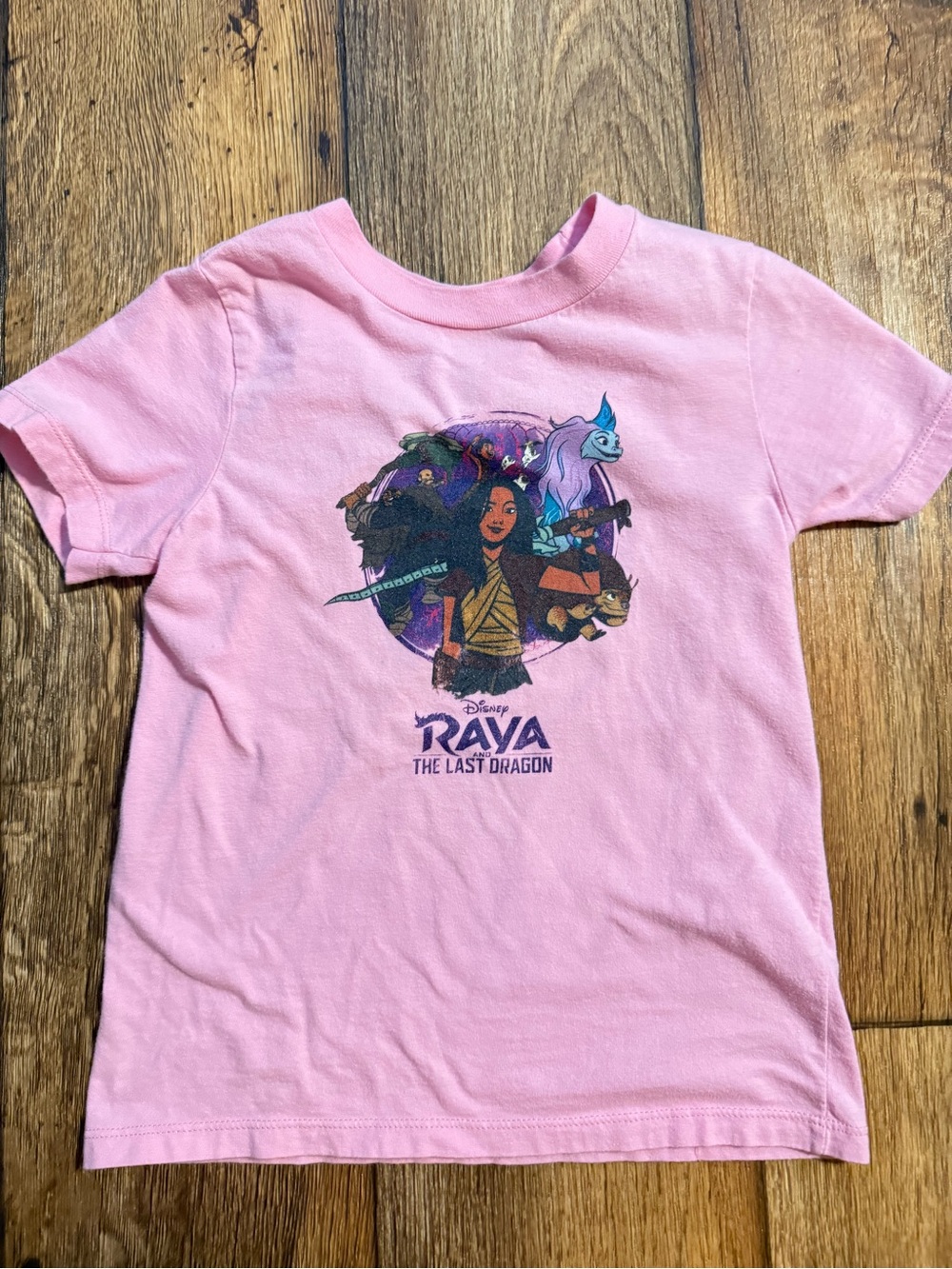 Disney Raya The Last Dragon Pink Graphic Tee- size: 4T